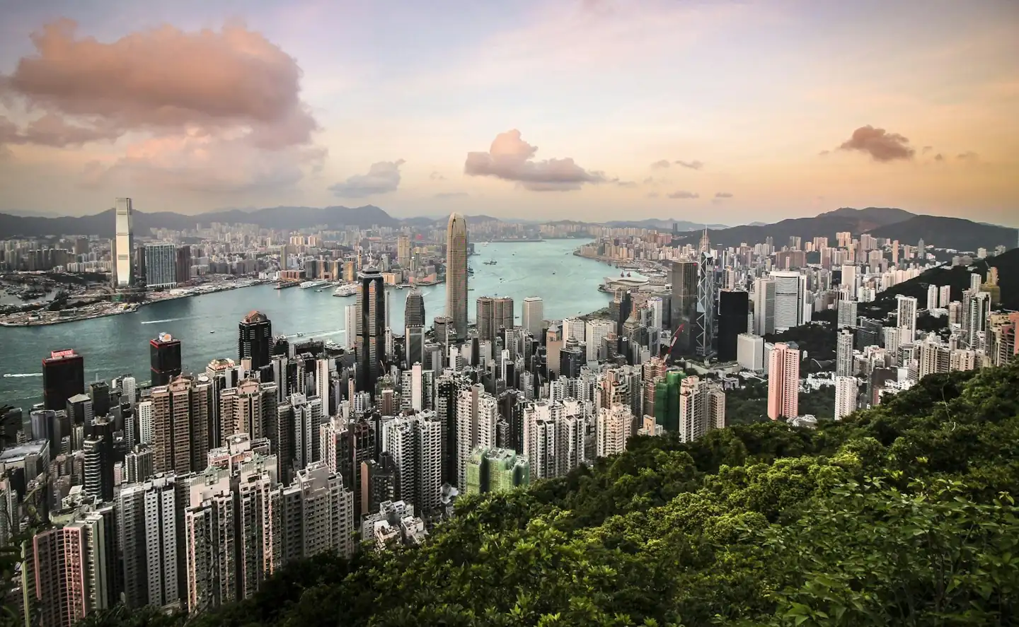 香港城市与海港景观